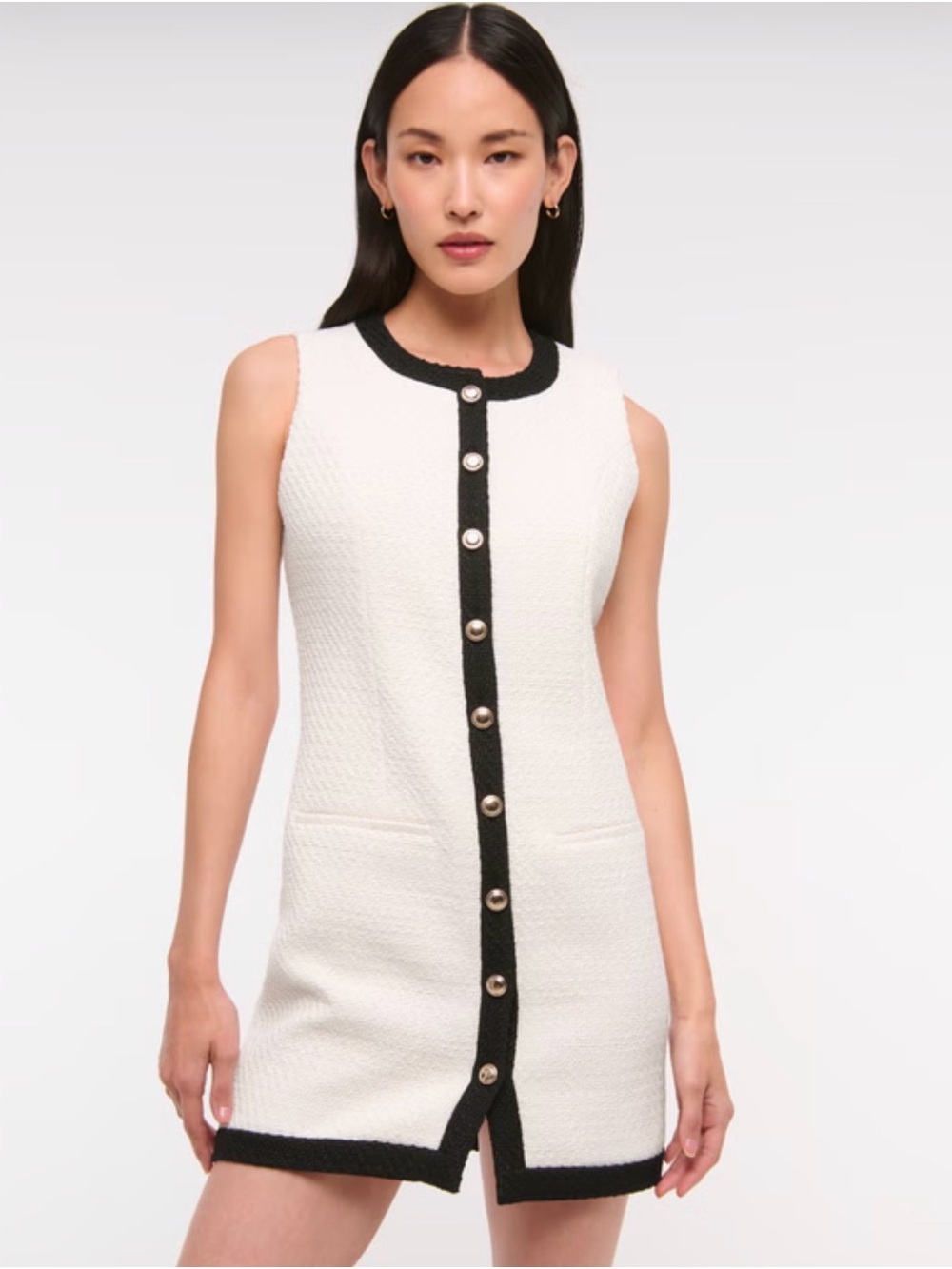 Abercrombie & Fitch The A&F Mara Tweed Mini Dress Sz L Vintage inspired Business - Picture 1 of 12